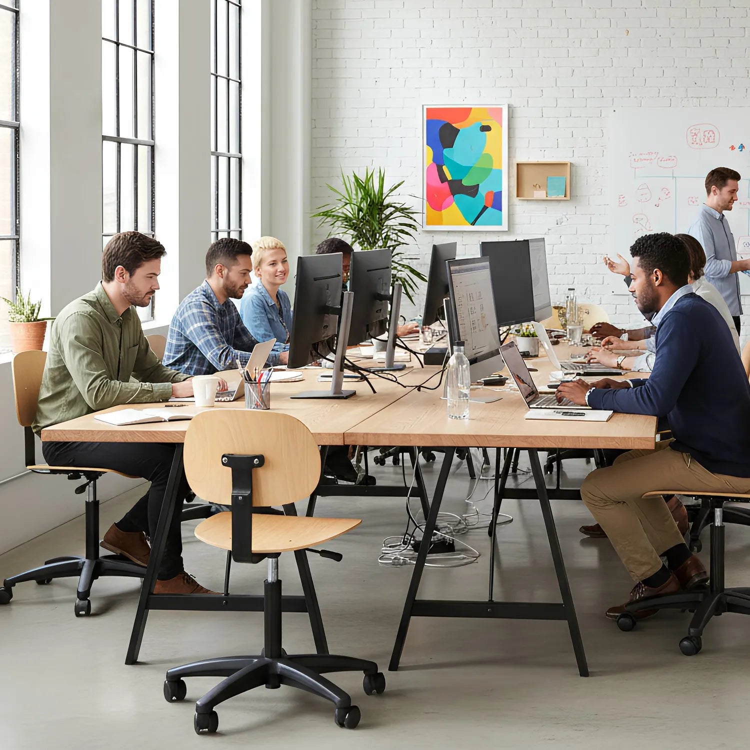 Perch Wood Pneumatic Chair