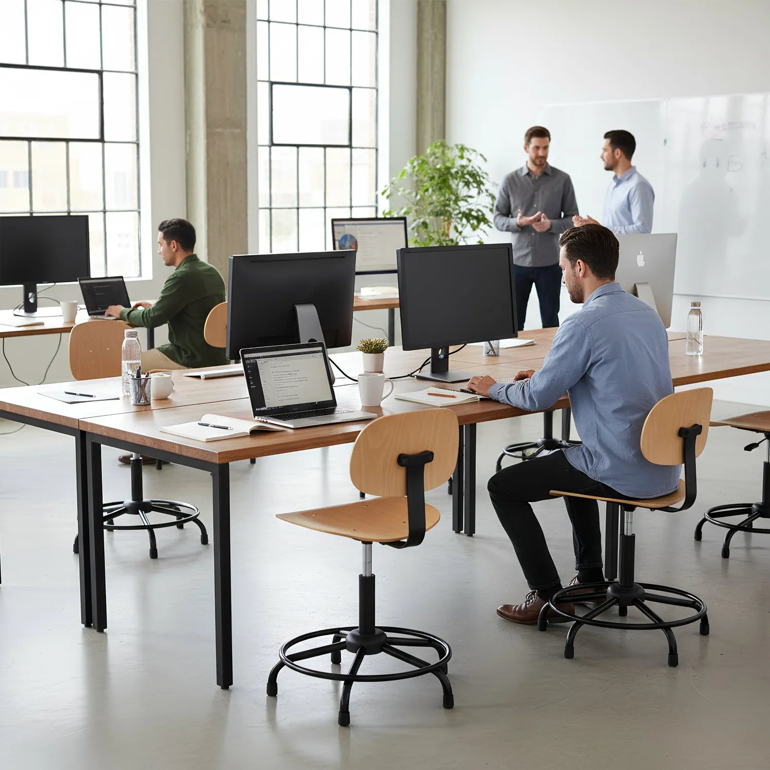 Perch Wood Pneumatic Chair