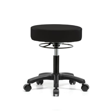 Perch Lab Stool for Laboratory and Exam Room in black vinyl