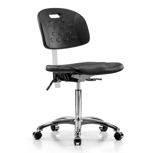Perch Cleanroom Ergonomic Industrial Chair with Handle