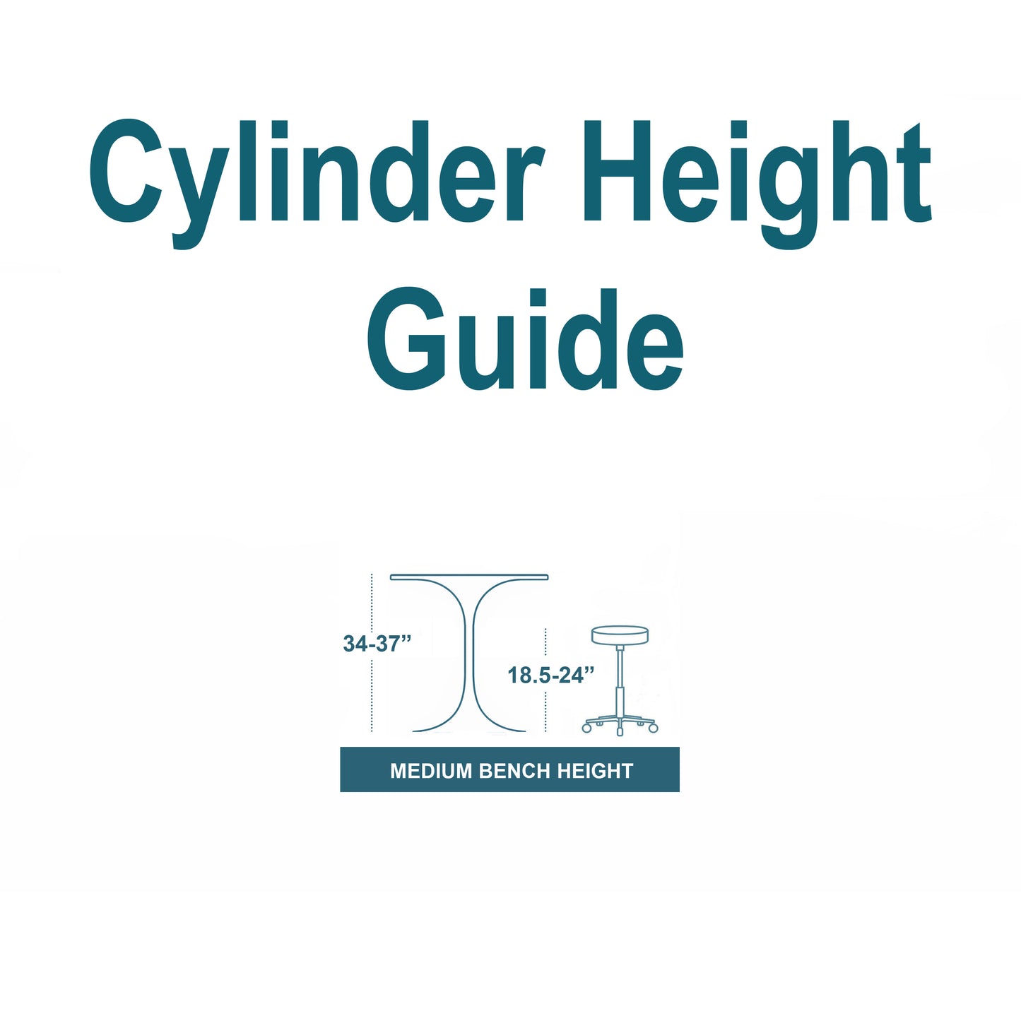 Perch Retro Exam Stool 18.5-24"