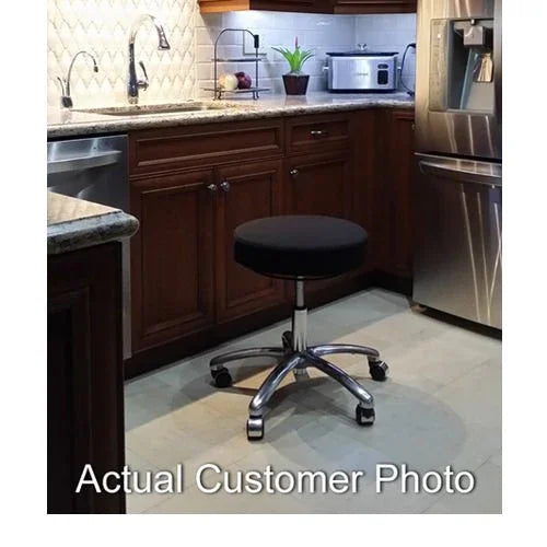 Perch Stella Chrome Medical Rolling Stool