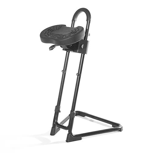 Ergonomic Sit Stand Stool - Black | Mount It!