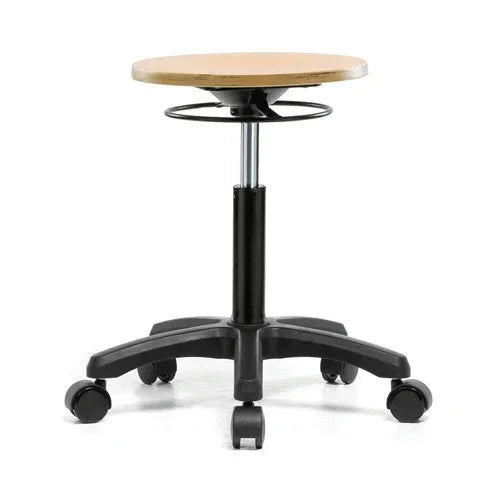 Perch Wood Pneumatic Rolling Stool – Perch Chairs Stools