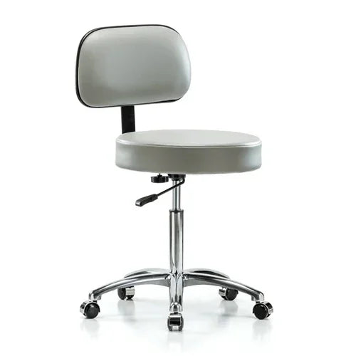 Perch Walter Basic Backrest Chrome Exam Stool