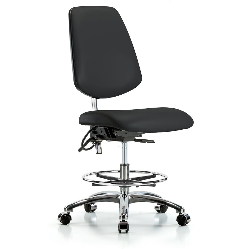 Perch Class 100 Vinyl ESD Cleanroom Chair – Large Back