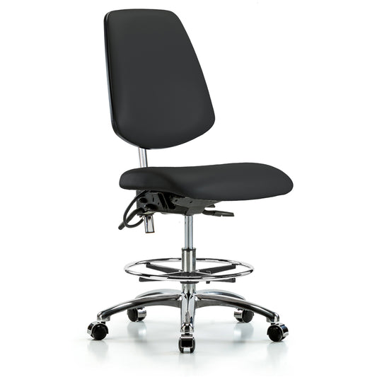 Perch Class 100 Vinyl ESD Cleanroom Chair – Large Back