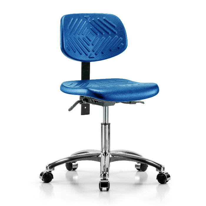 Perch Ergonomic Industrial Chair in Chrome