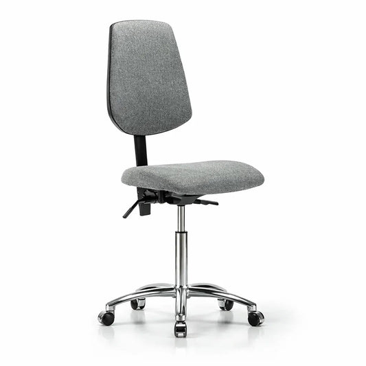 Perch Chrome Lab Chair with Large Back