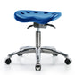 Perch Polyurethane Tractor Stool in Chrome with Tilt Control