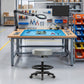 Perch Life Pneumatic Medical Stool | Height Adjustable Rolling Exam Stool