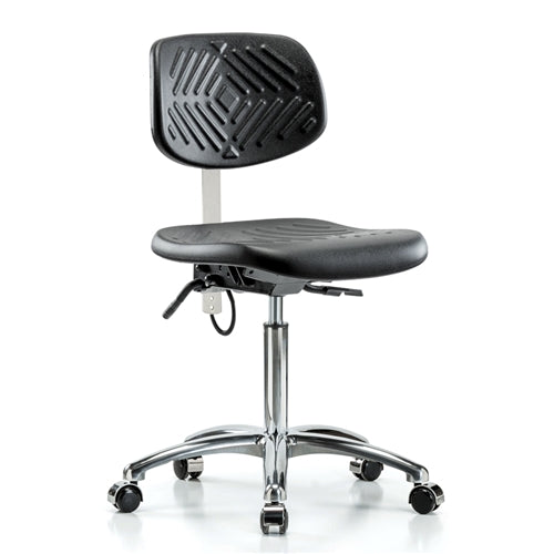 Perch Ergonomic Industrial Chair in Chrome ESD